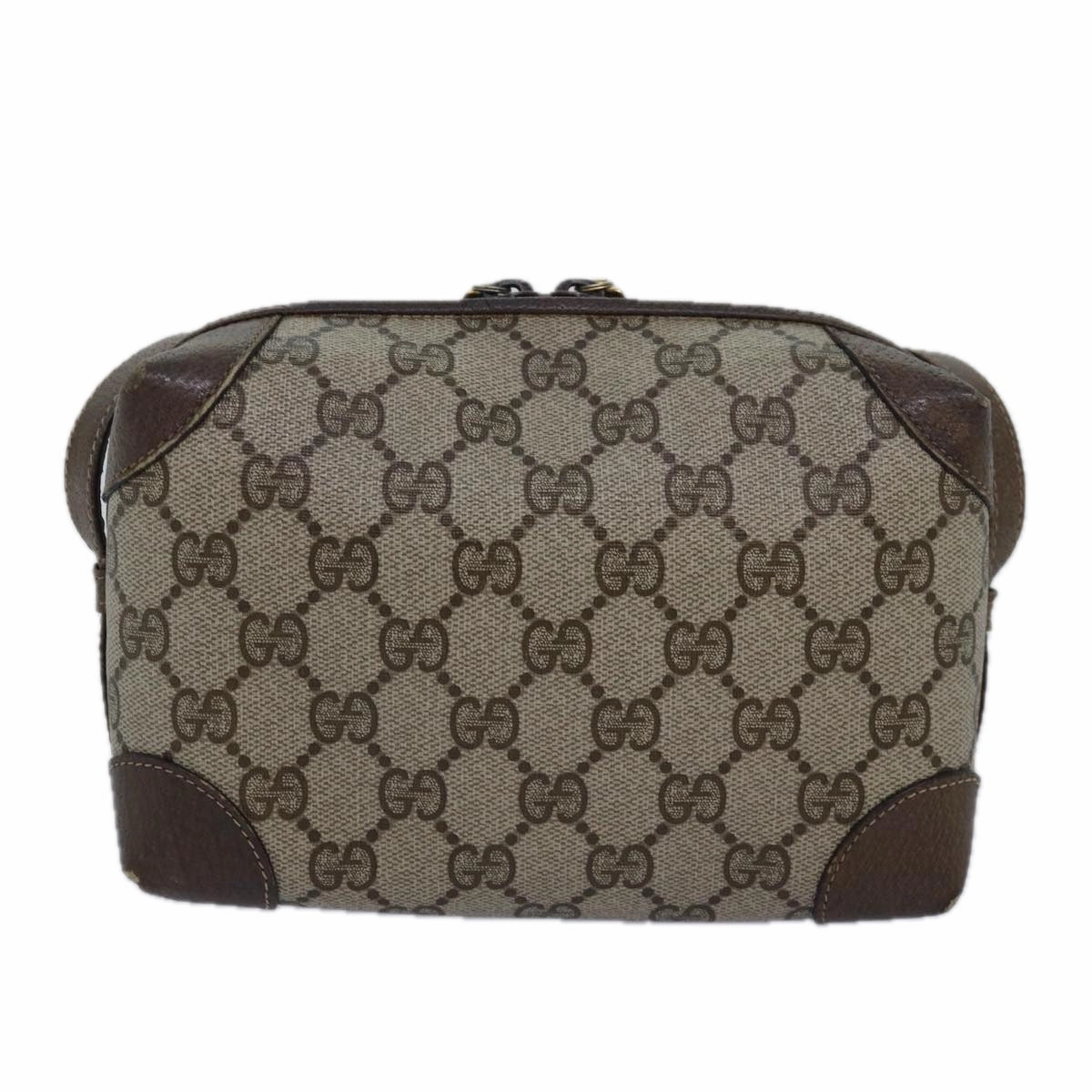 GUCCI GG Supreme Shoulder Bag PVC Beige  13896