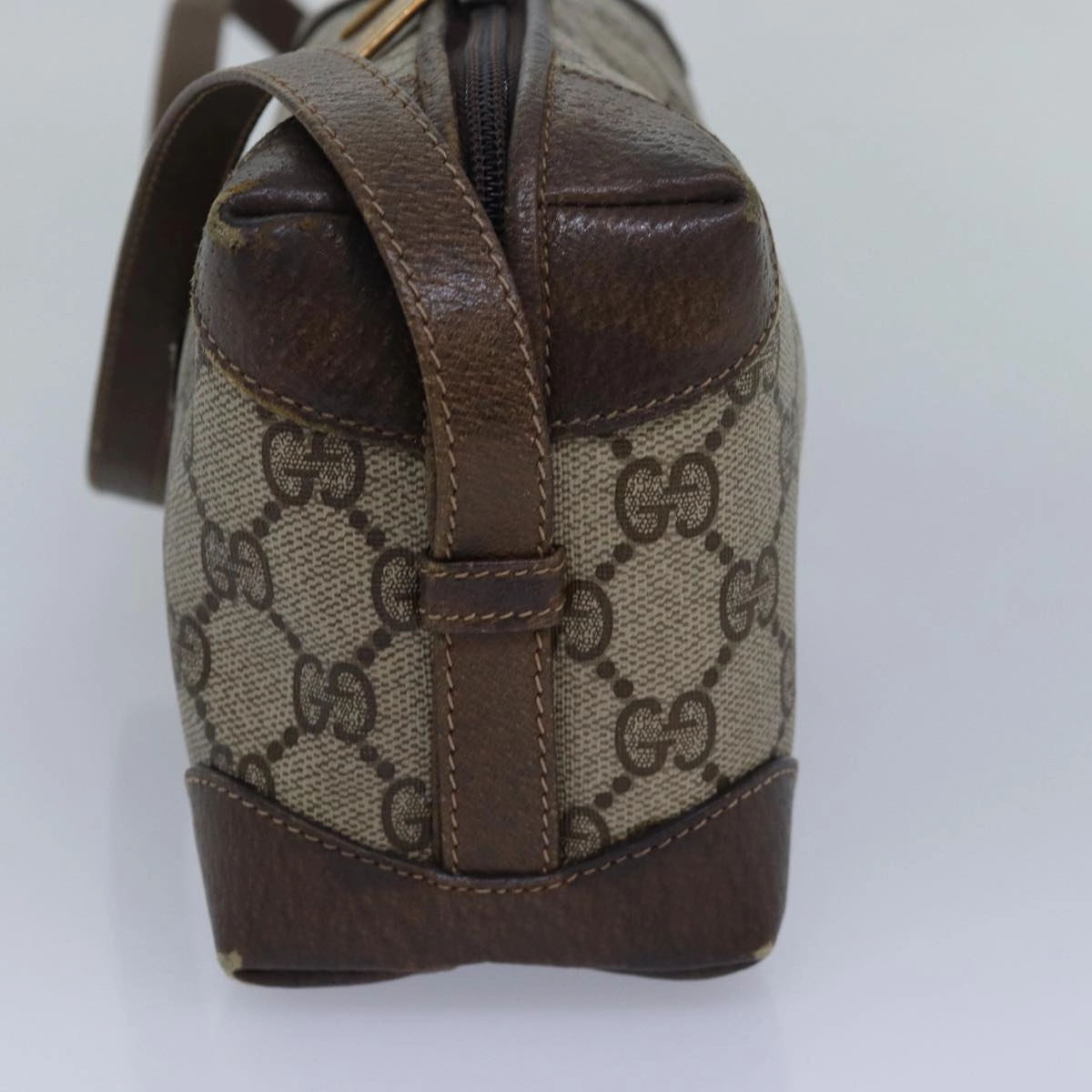 Gucci Gg Supreme Shoulder Bag Pvc Beige