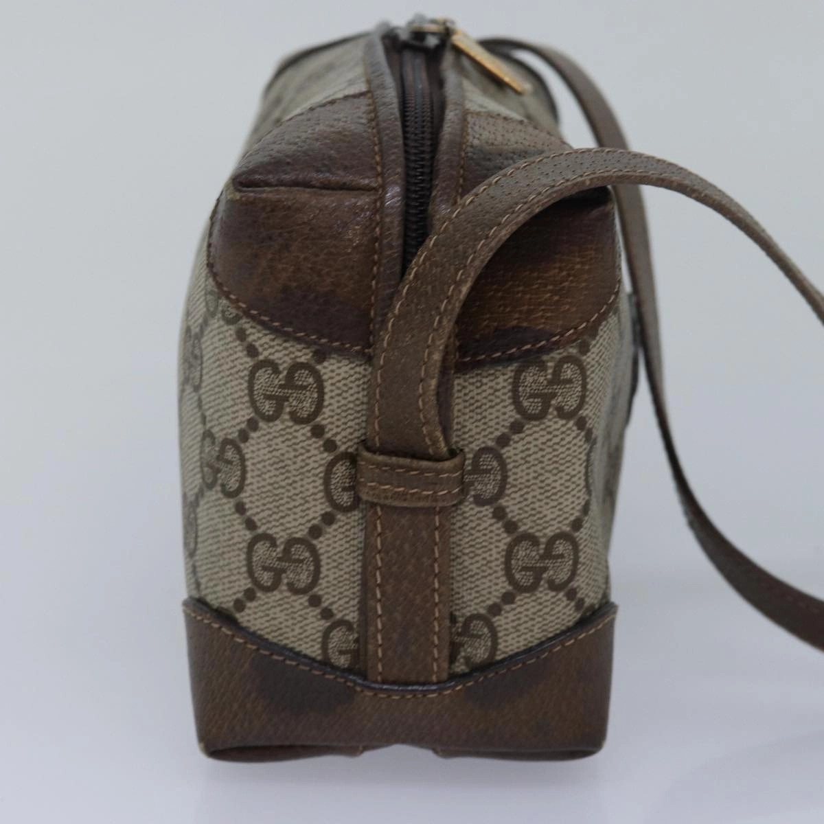 Gucci Gg Supreme Shoulder Bag Pvc Beige