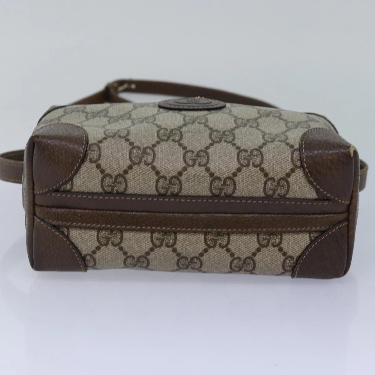Gucci Gg Supreme Shoulder Bag Pvc Beige