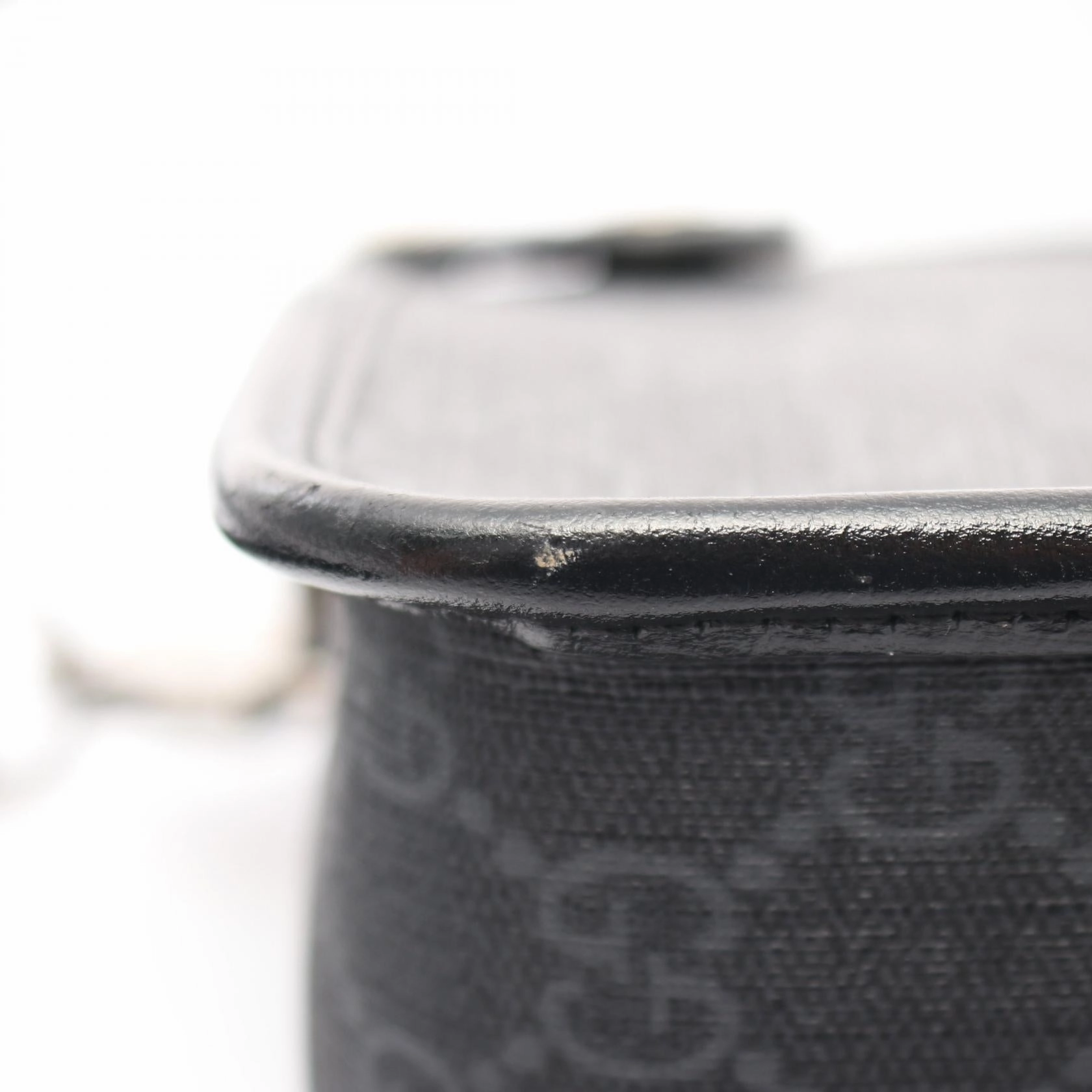 Gucci GG Supreme Shoulder Bag PVC Leather