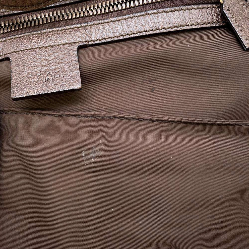 GUCCI GG Supreme Tiger Head Backpack Beige/Brown473872 GG SupremeCanvas Leather