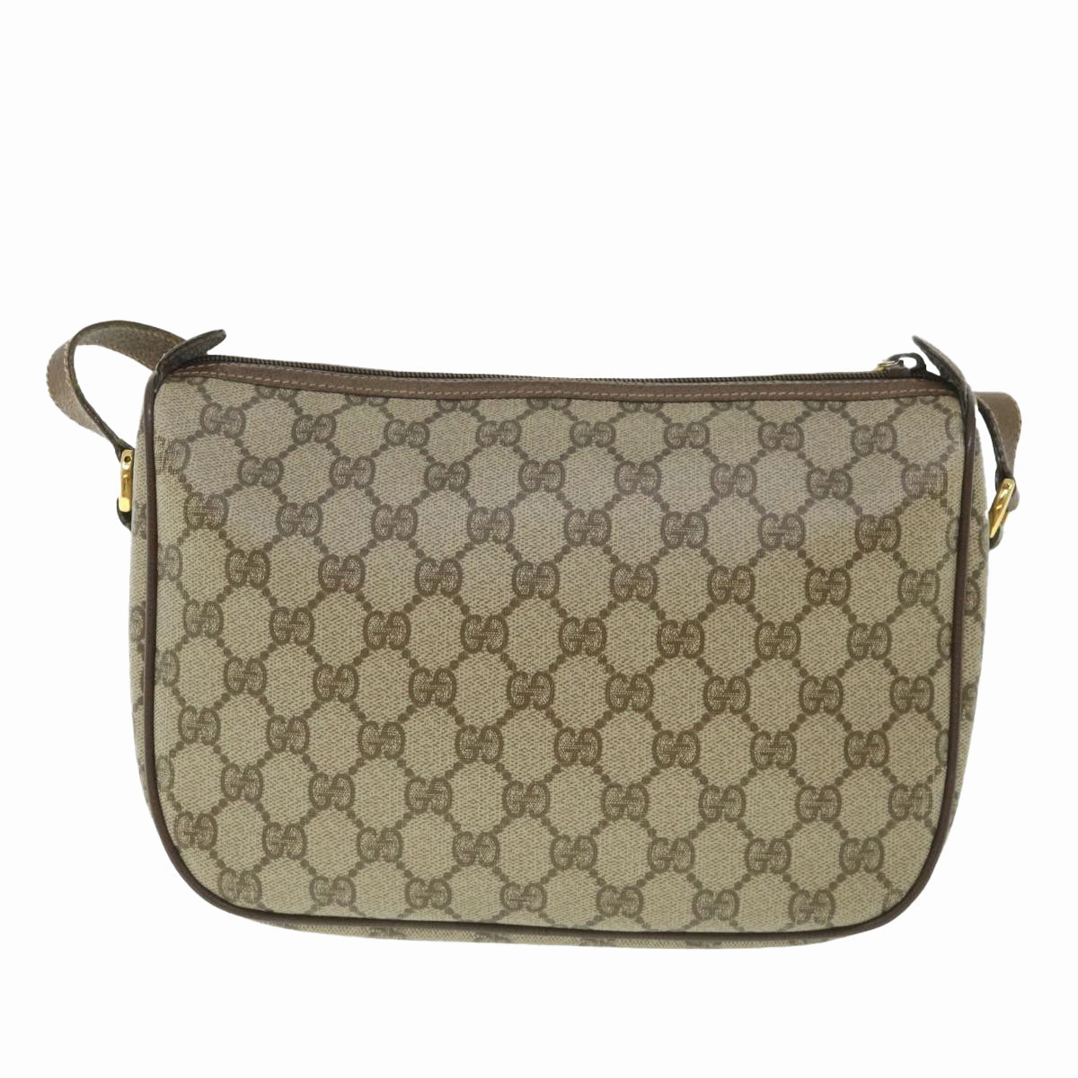 GUCCI GG Supreme Web Sherry Line Shoulder Bag Red Beige 89 02 077  8993