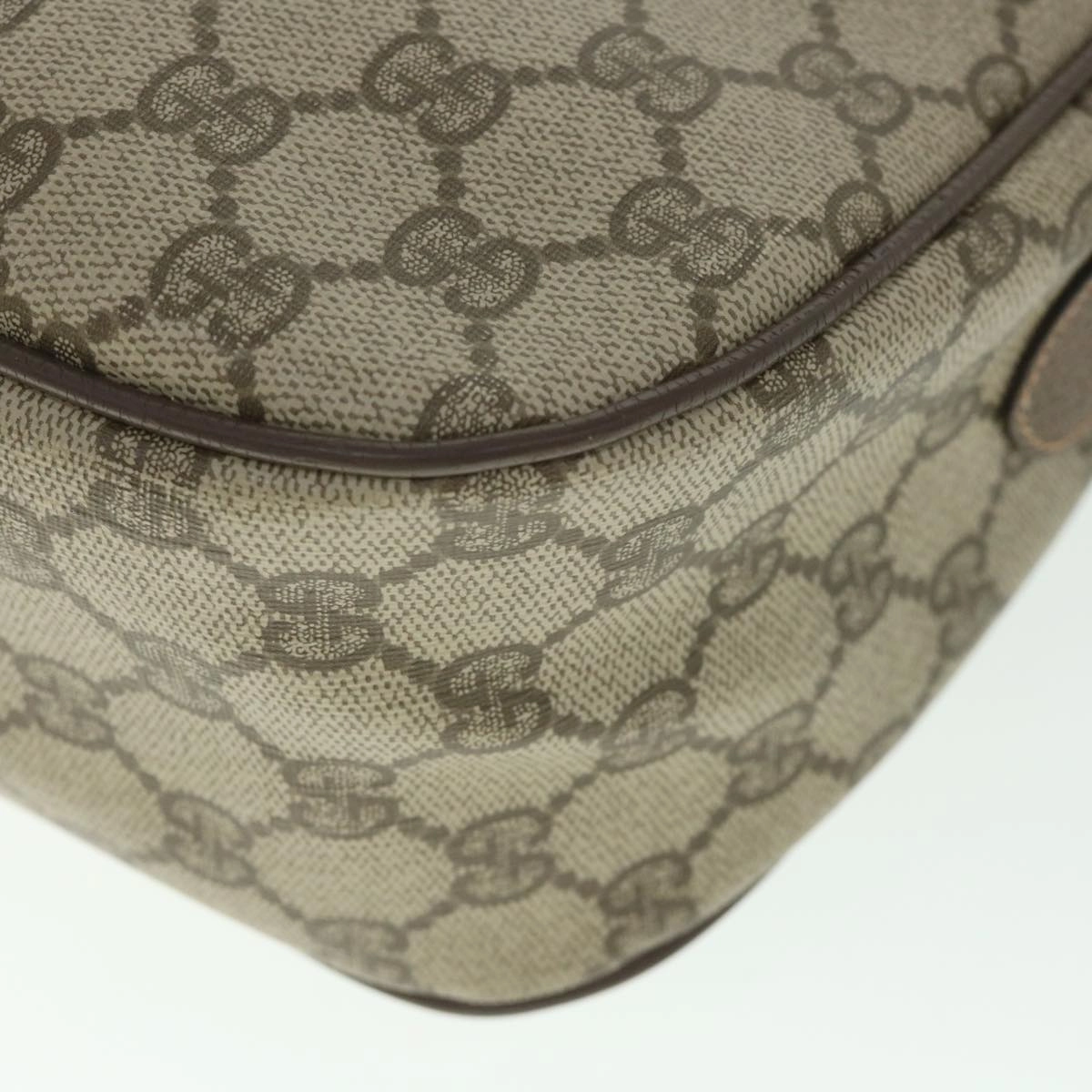 GUCCI GG Supreme Web Sherry Line Shoulder Bag Red Beige 89 02 077  8993