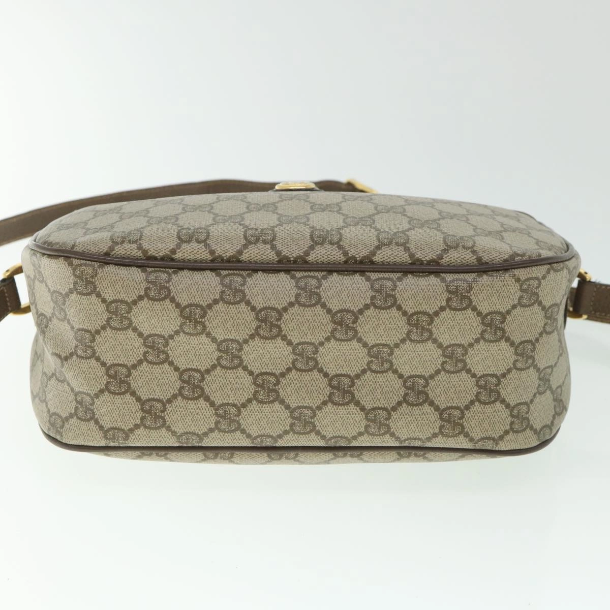 GUCCI GG Supreme Web Sherry Line Shoulder Bag Red Beige 89 02 077  8993