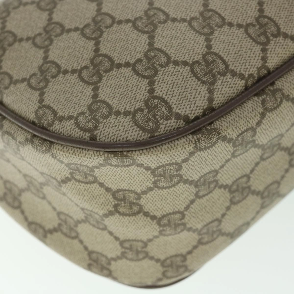 GUCCI GG Supreme Web Sherry Line Shoulder Bag Red Beige 89 02 077  8993