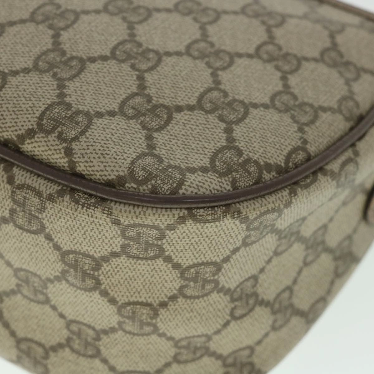 GUCCI GG Supreme Web Sherry Line Shoulder Bag Red Beige 89 02 077  8993
