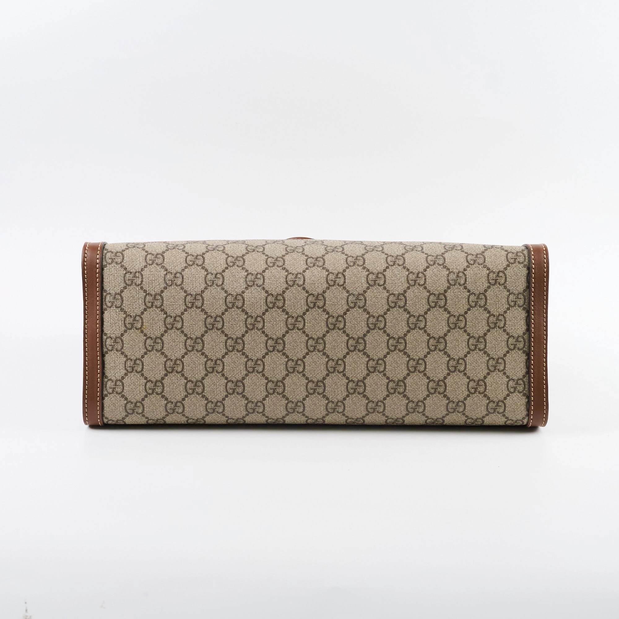 Gucci GG Surpreme Padlock Tote Beige