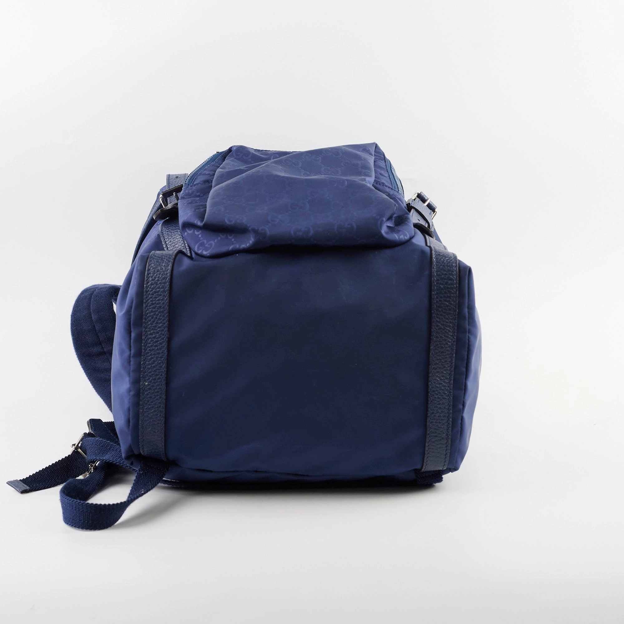 Gucci Guccissima Nylon Backpack Blue