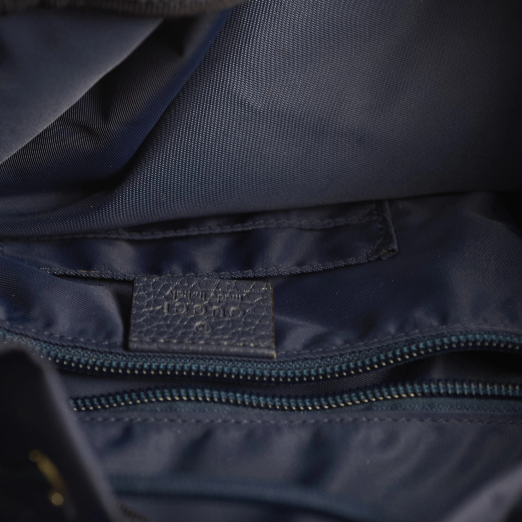 Gucci Guccissima Nylon Backpack Blue