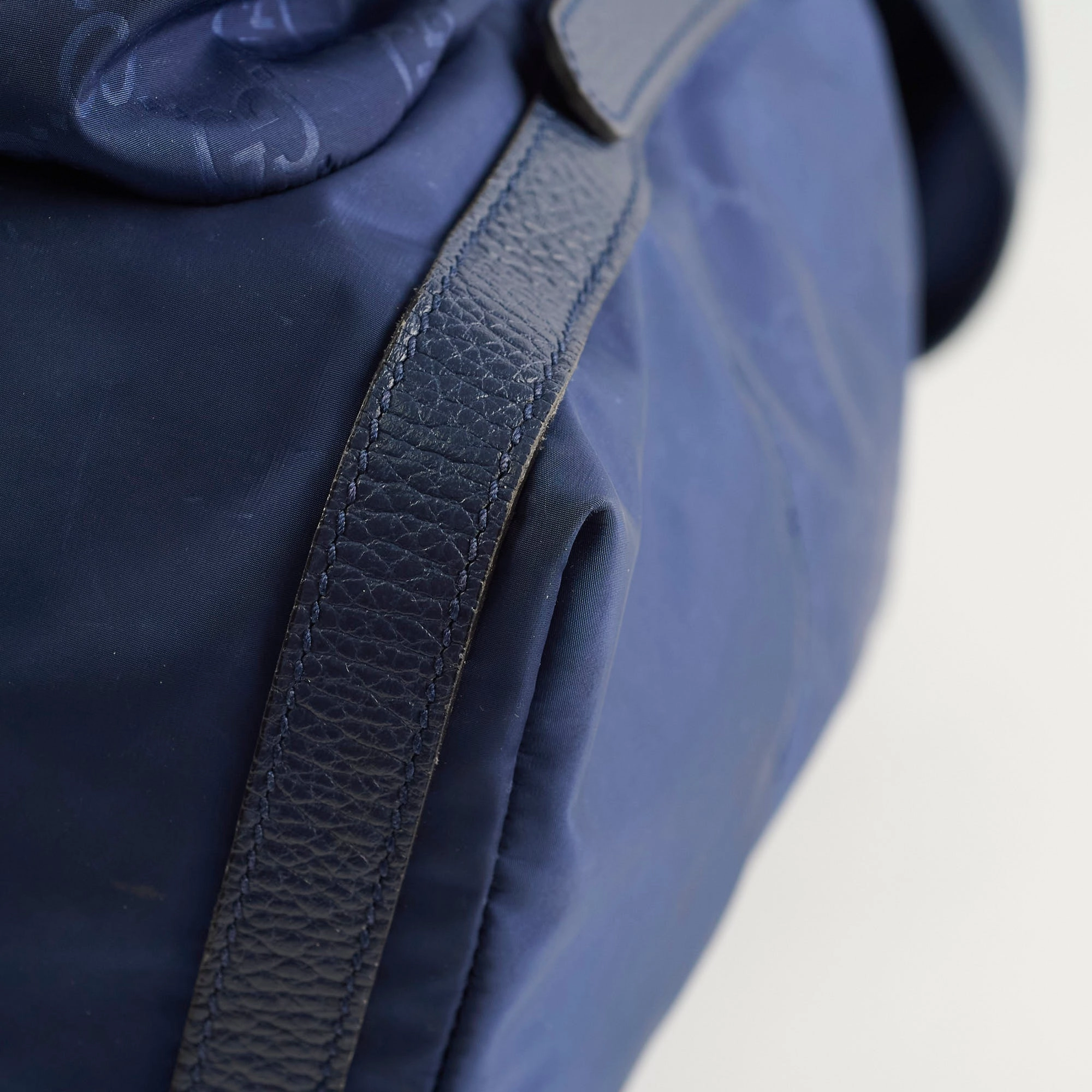 Gucci Guccissima Nylon Backpack Blue