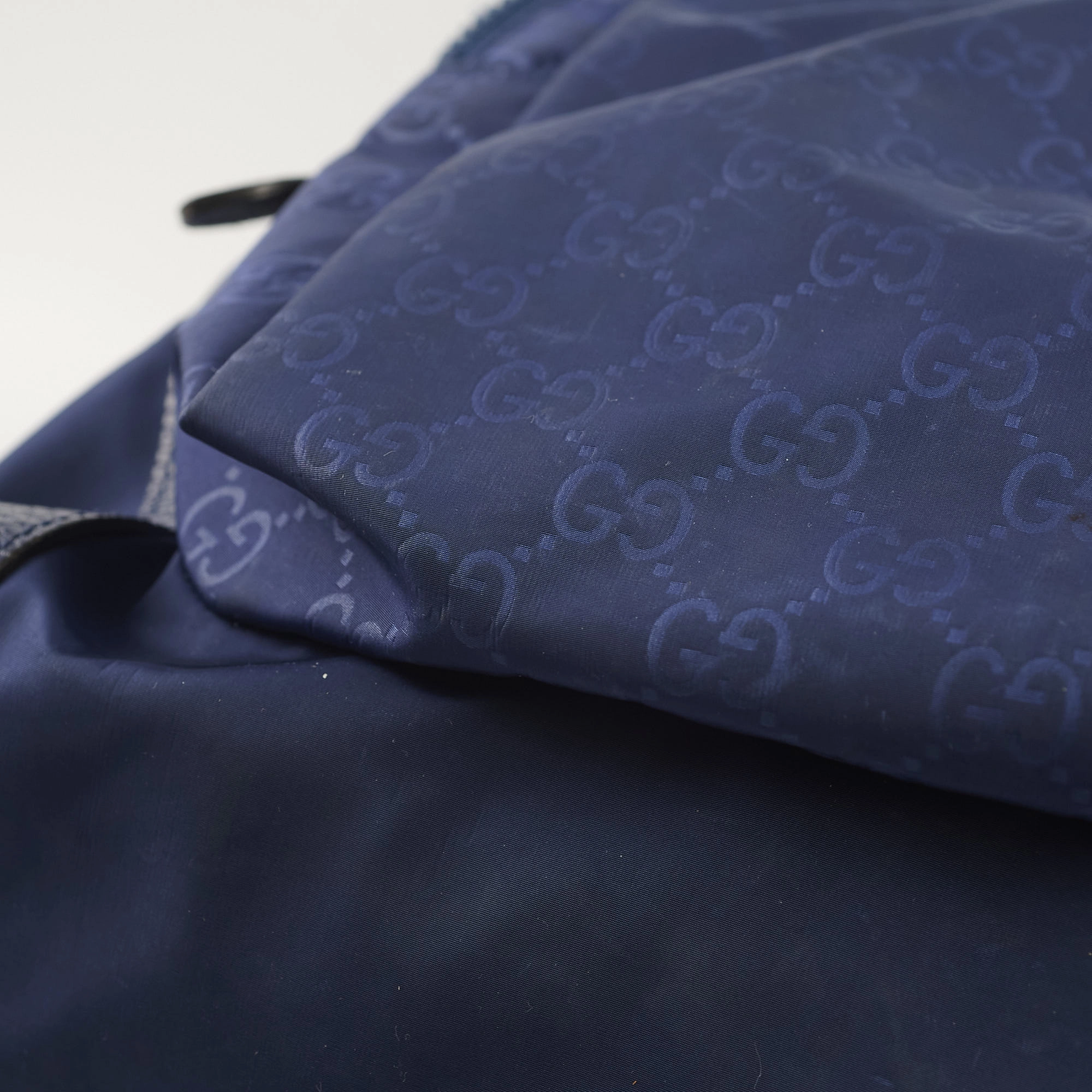Gucci Guccissima Nylon Backpack Blue