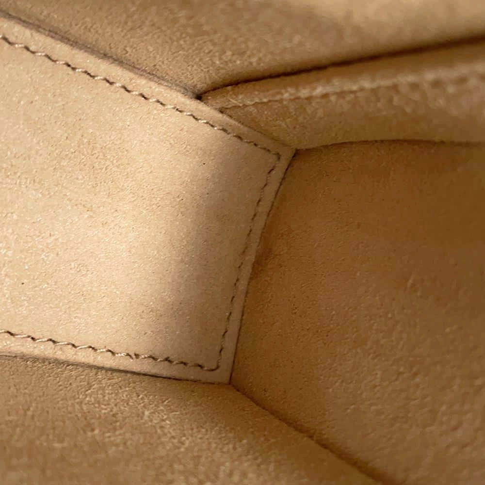 GUCCI Horsebit1955 Shoulder Bag Beige/Brown699296 PVC Leather