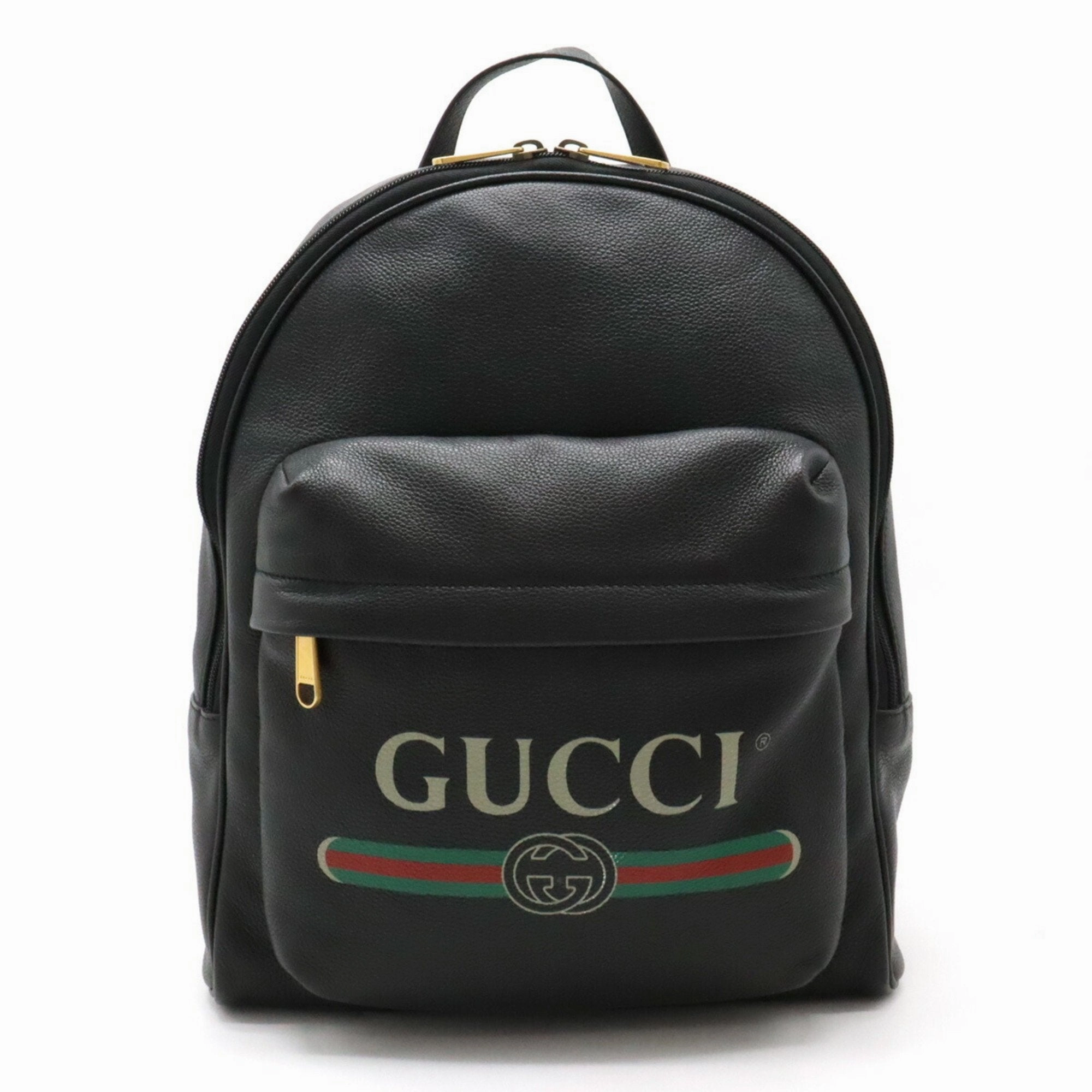 Gucci Imprime  Leather Backpack Bag ()