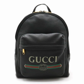 Gucci Imprime  Leather Backpack Bag ()