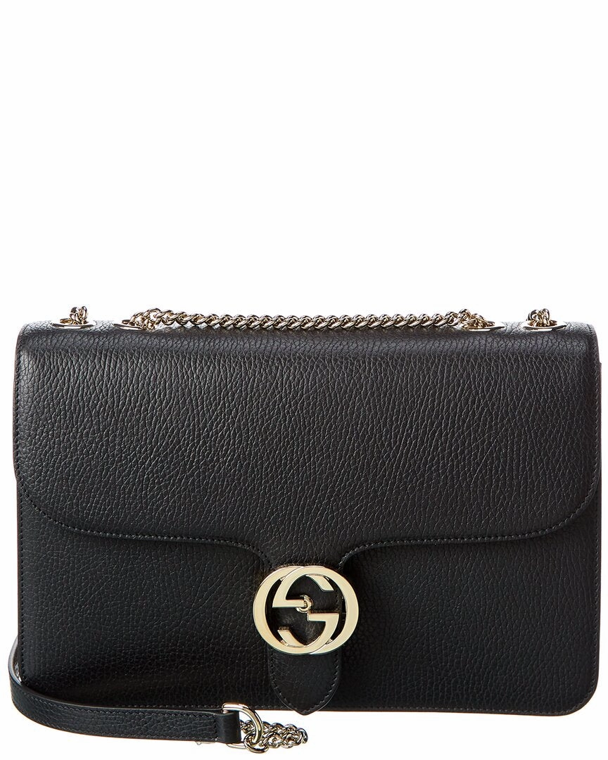 Gucci Interlocking G Leather Shoulder Bag