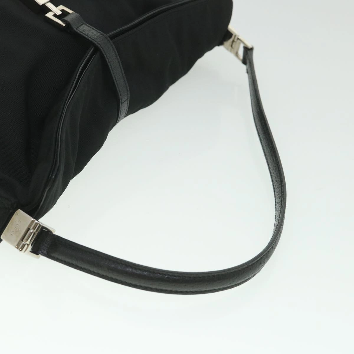 GUCCI Jackie Shoulder Bag Nylon Canvas Black 001 3355  ep1965