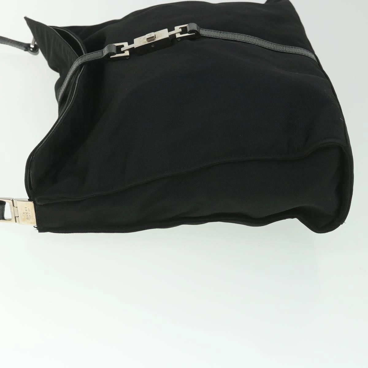 GUCCI Jackie Shoulder Bag Nylon Canvas Black 001 3355  ep1965