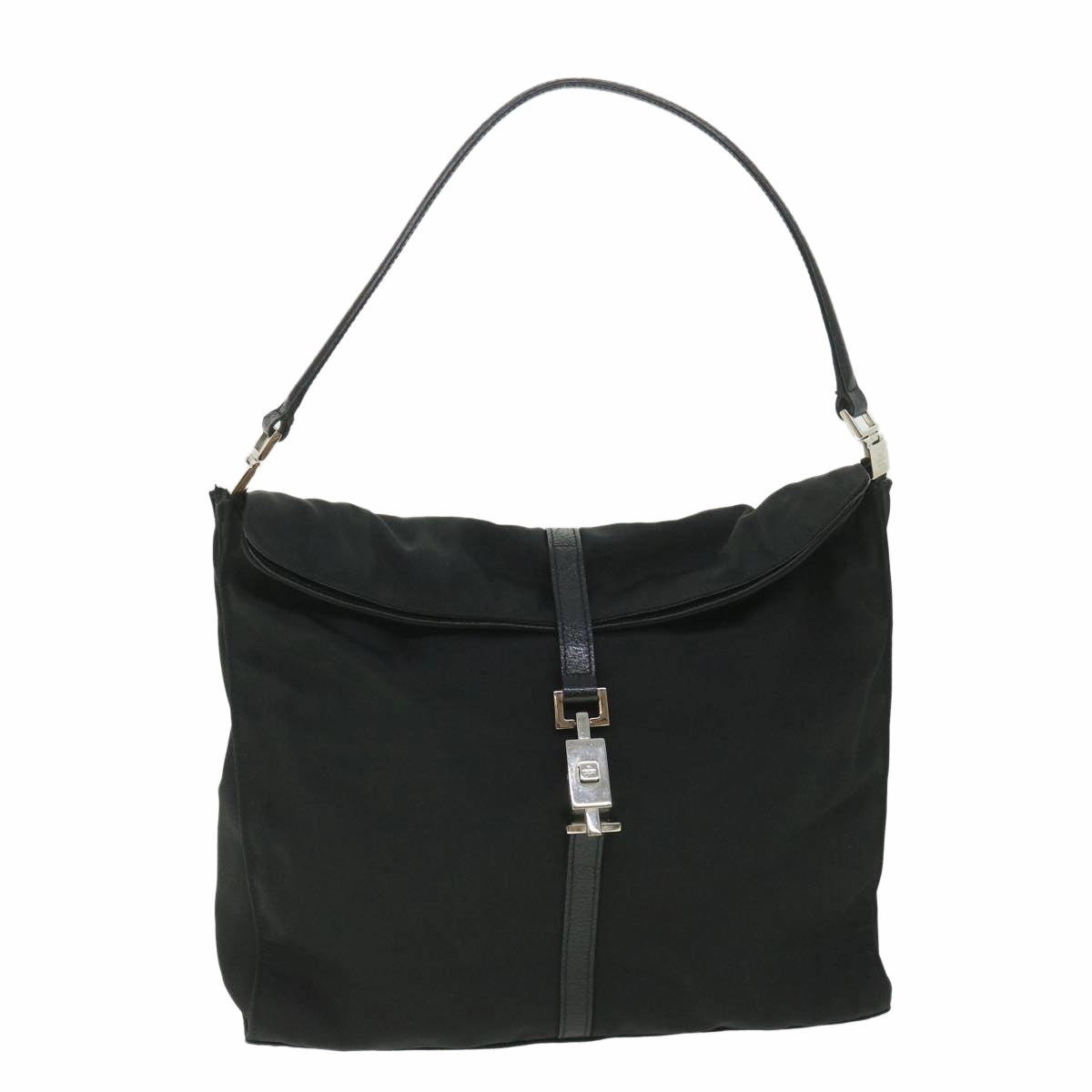 GUCCI Jackie Shoulder Bag Nylon Canvas Black 001 3355  ep1965