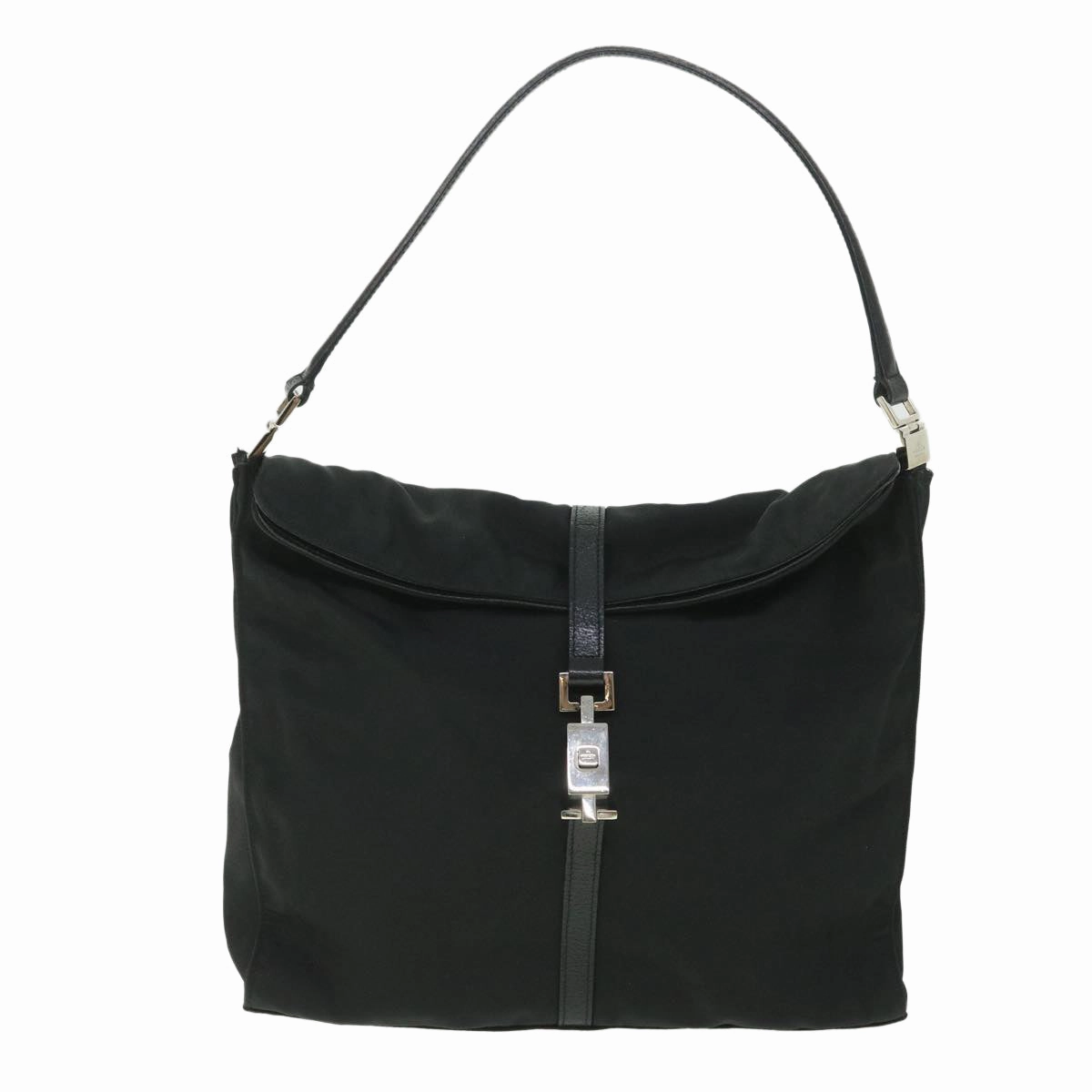 GUCCI Jackie Shoulder Bag Nylon Canvas Black 001 3355  ep1965