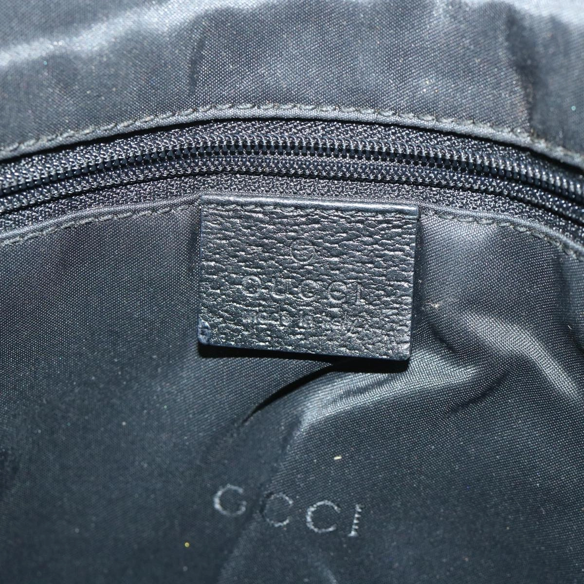 GUCCI Jackie Shoulder Bag Nylon Canvas Black 001 3355  ep1965