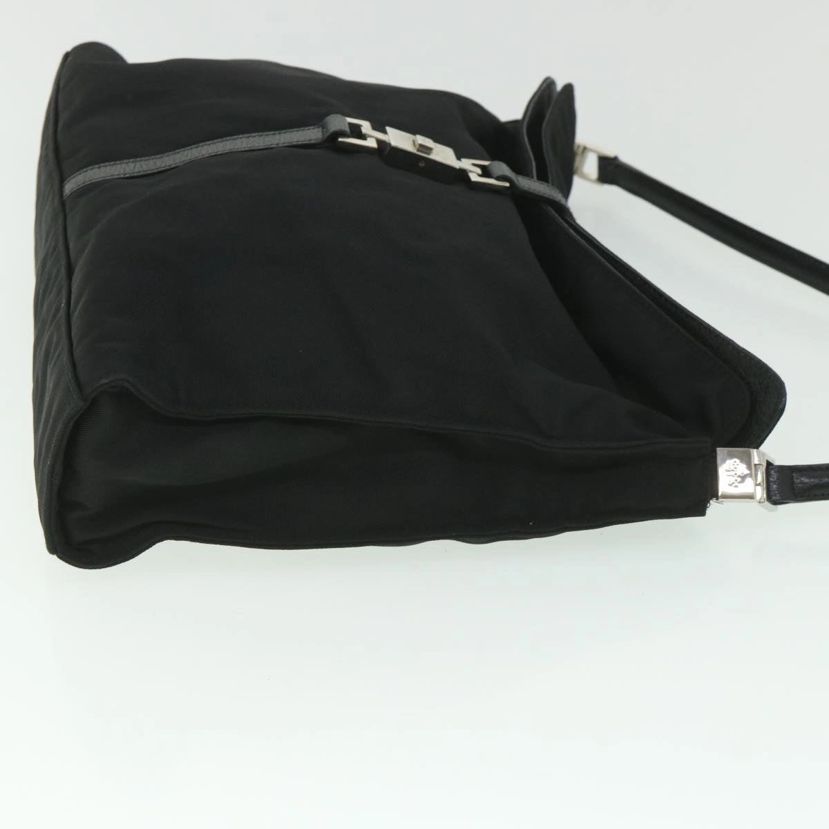GUCCI Jackie Shoulder Bag Nylon Canvas Black 001 3355  ep1965