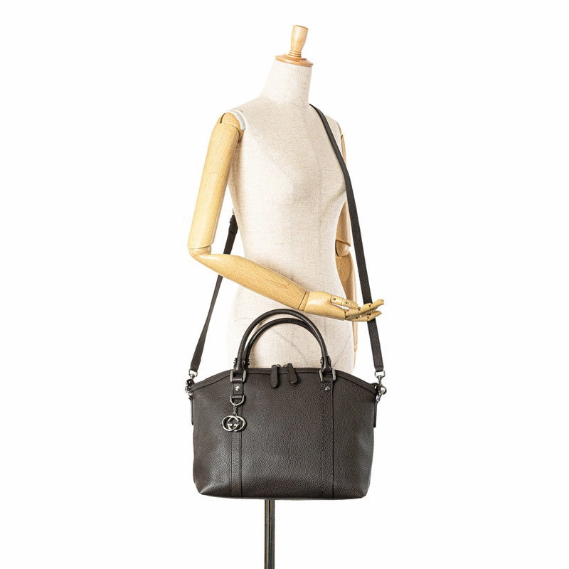 Gucci Leather 2WAY Handbag Shoulder Bag