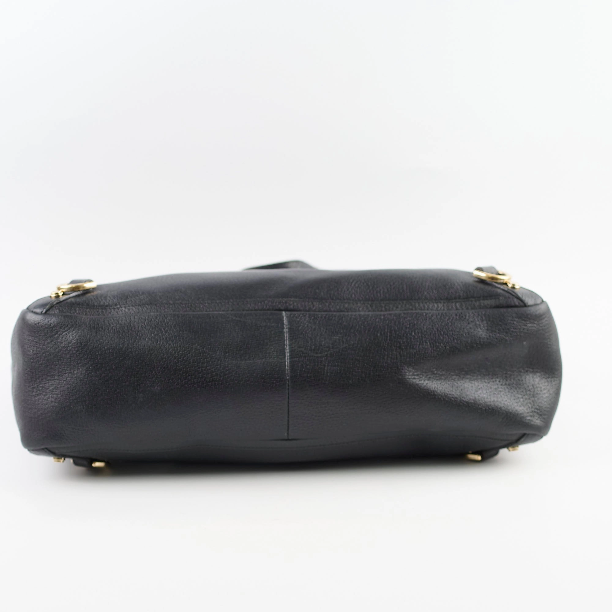 Gucci Leather Abbey Tote Black