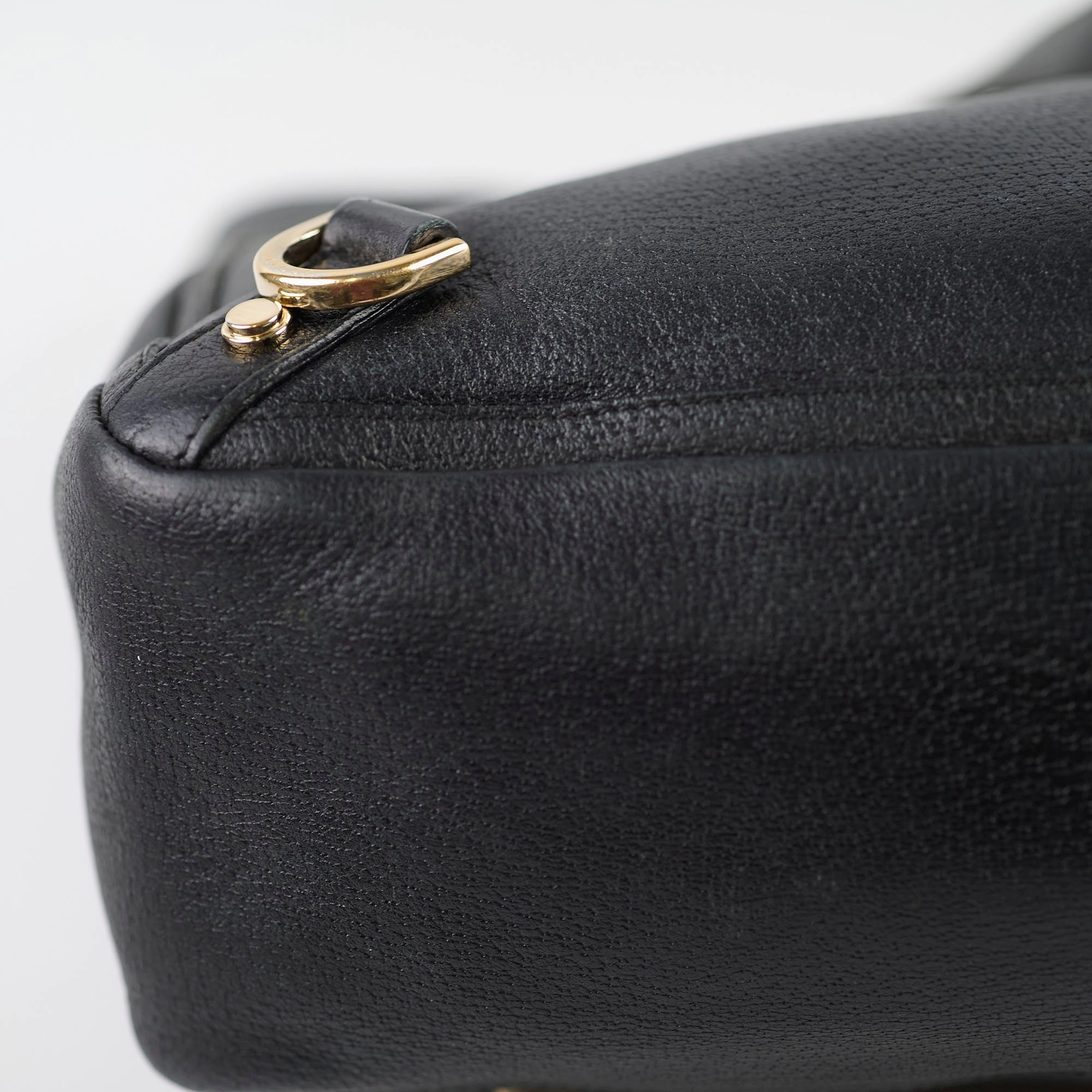 Gucci Leather Abbey Tote Black