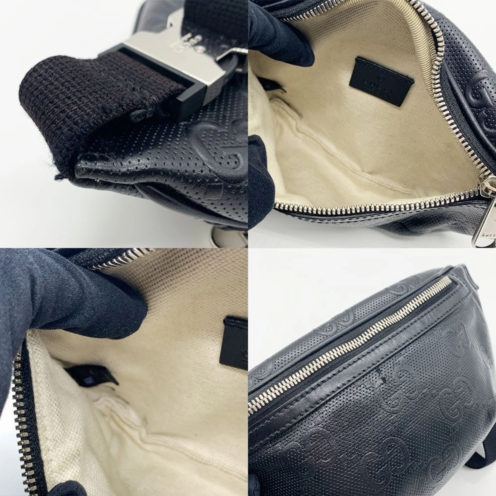 Gucci Leather Fanny Pack Sling Bag (Pre-Owned)