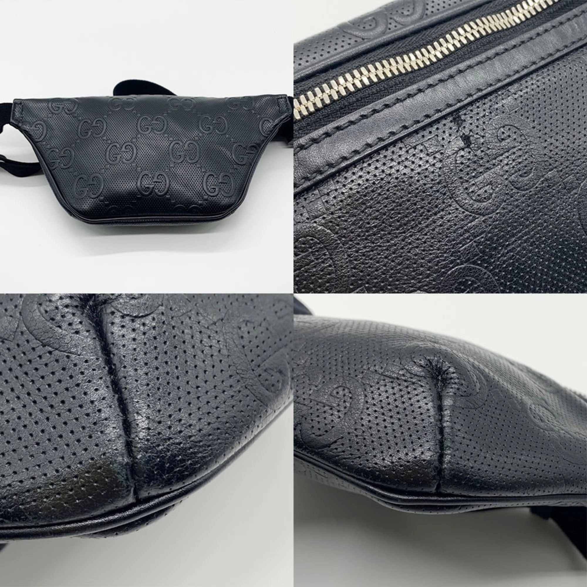 Gucci Leather Fanny Pack Sling Bag (Pre-Owned)