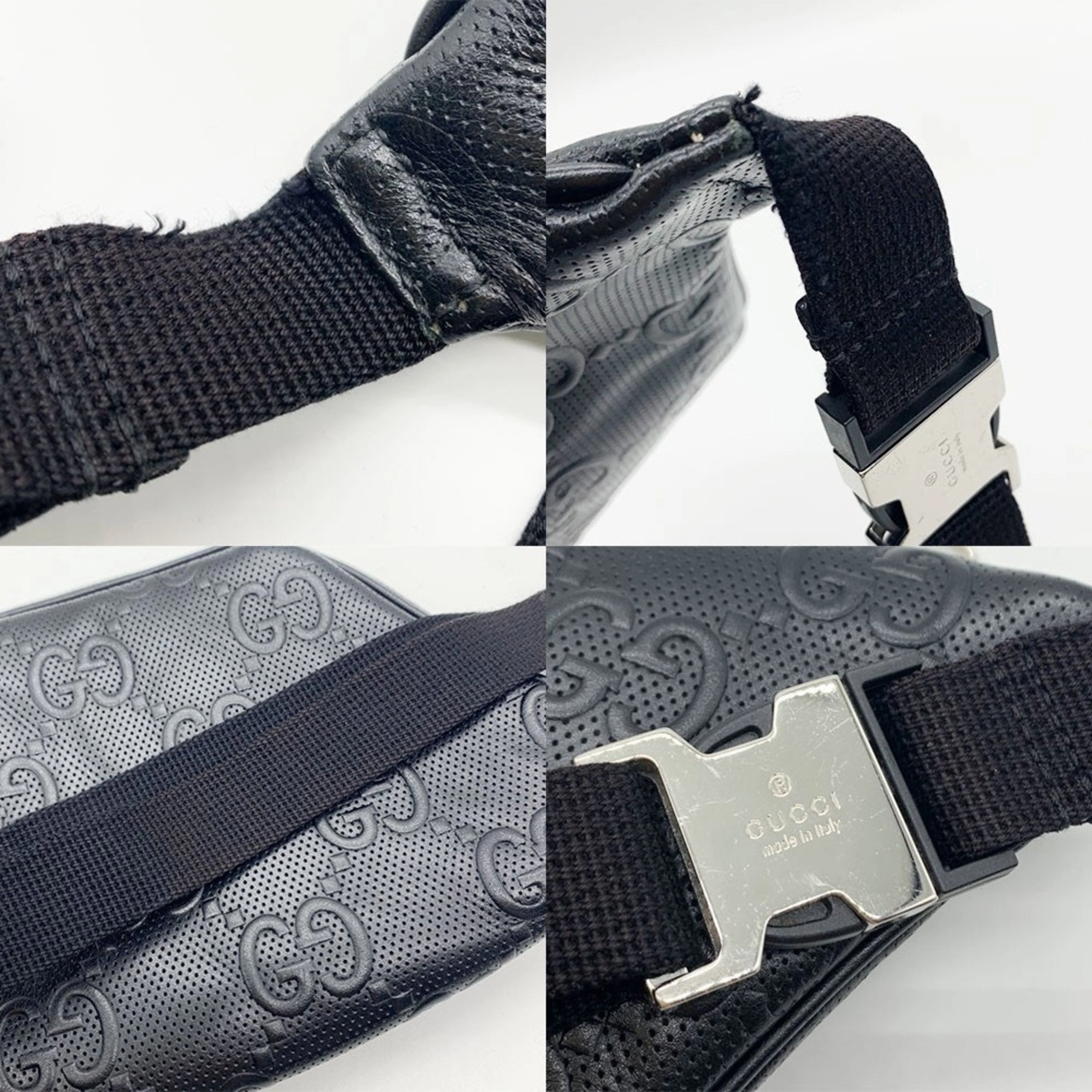 Gucci Leather Fanny Pack Sling Bag (Pre-Owned)