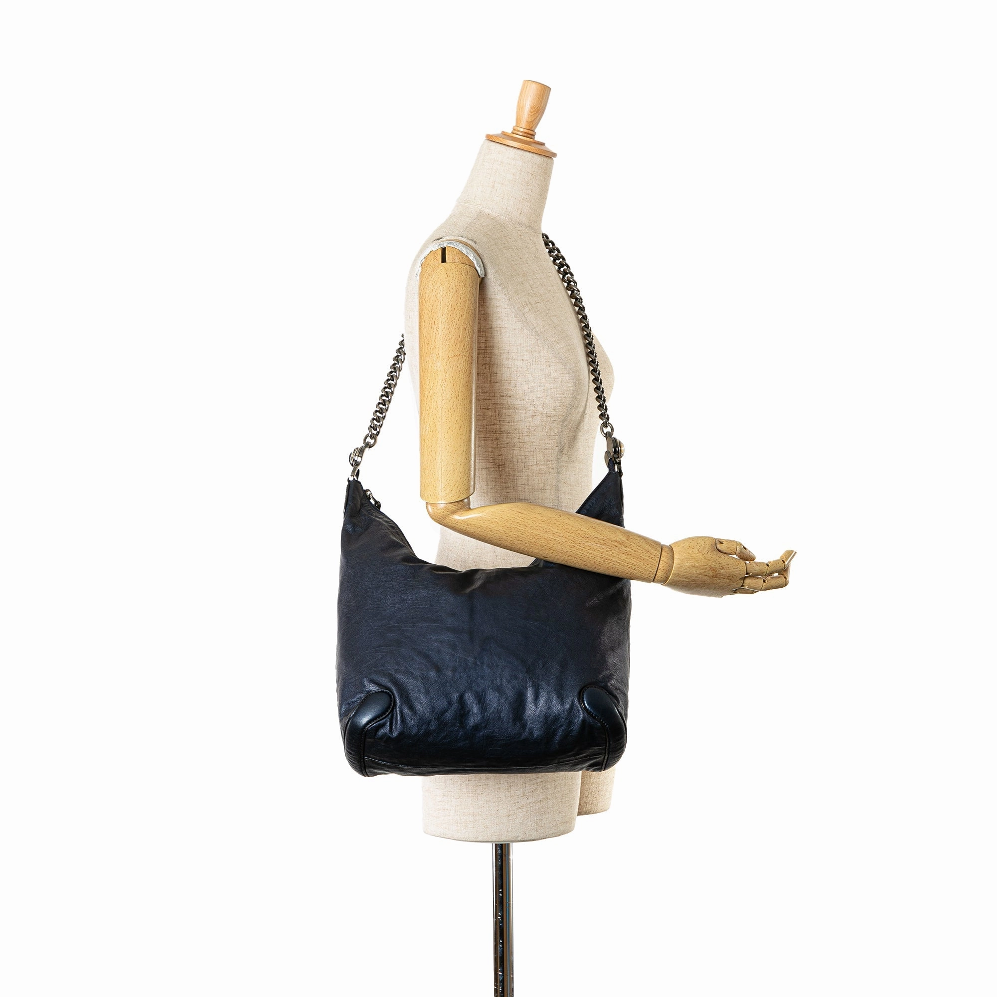 Gucci Leather Galaxy Chain Shoulder Bag (22484)