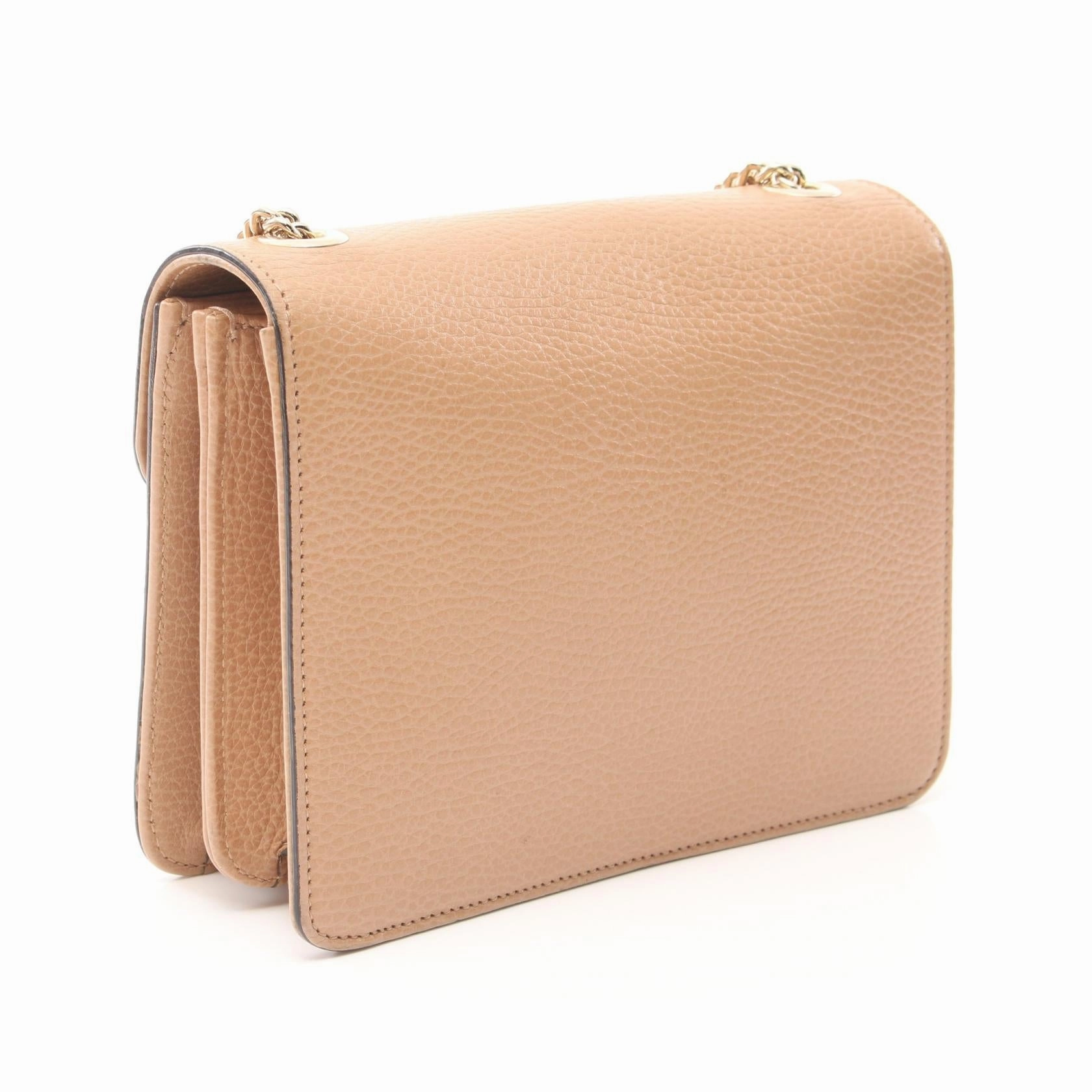 Gucci Leather Interlocking G Shoulder Bag