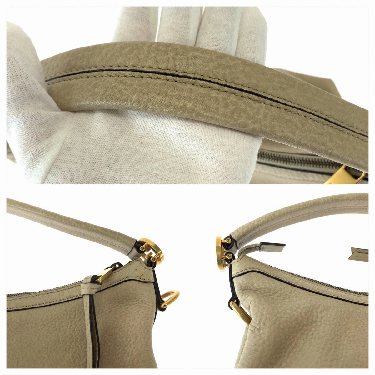 Gucci Leather Interlocking Hobo Shoulder Bag