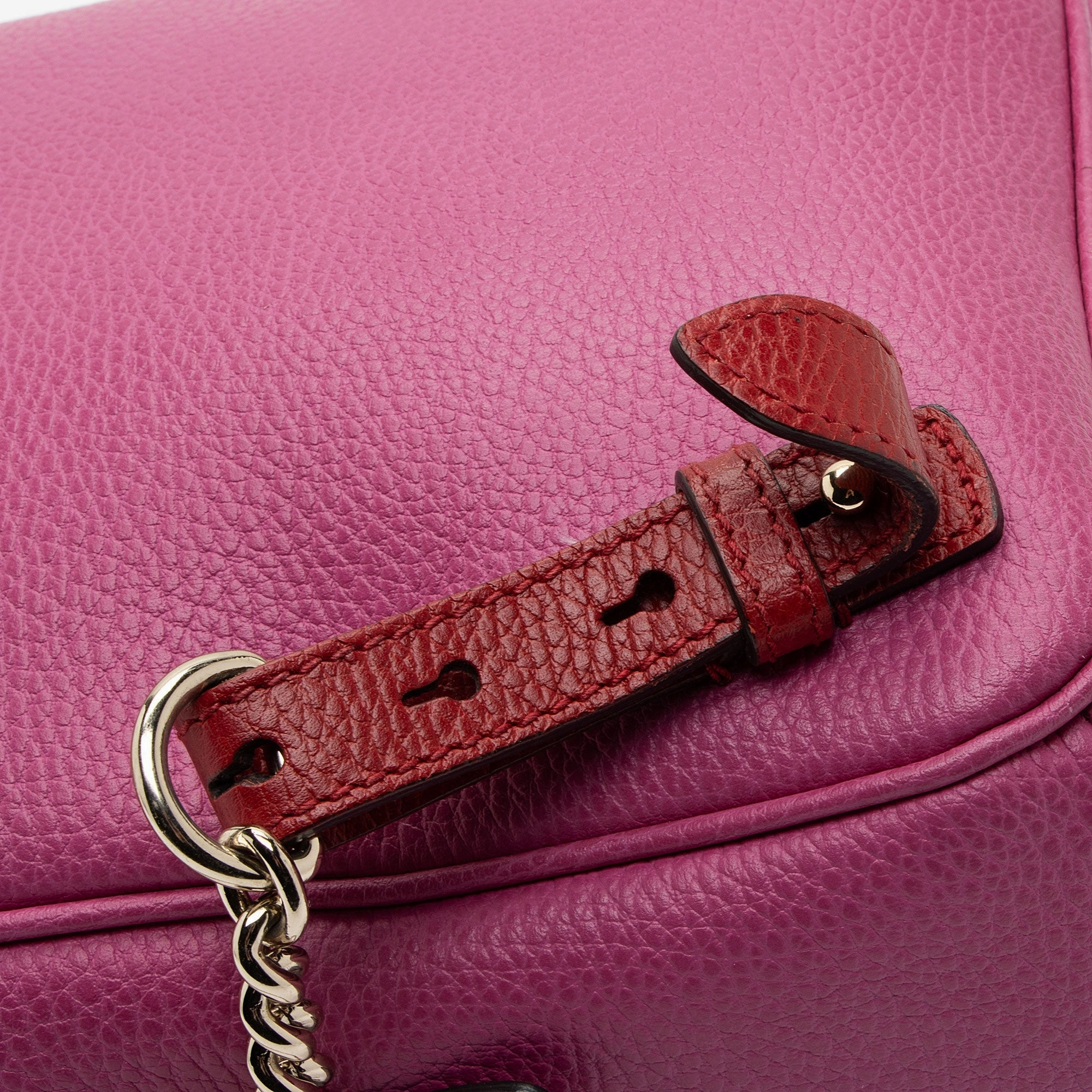 Gucci Leather Soho Chain Backpack (SHF-5uKvn2)