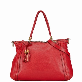 Gucci Leather Tassel Shoulder Bag 2WAY