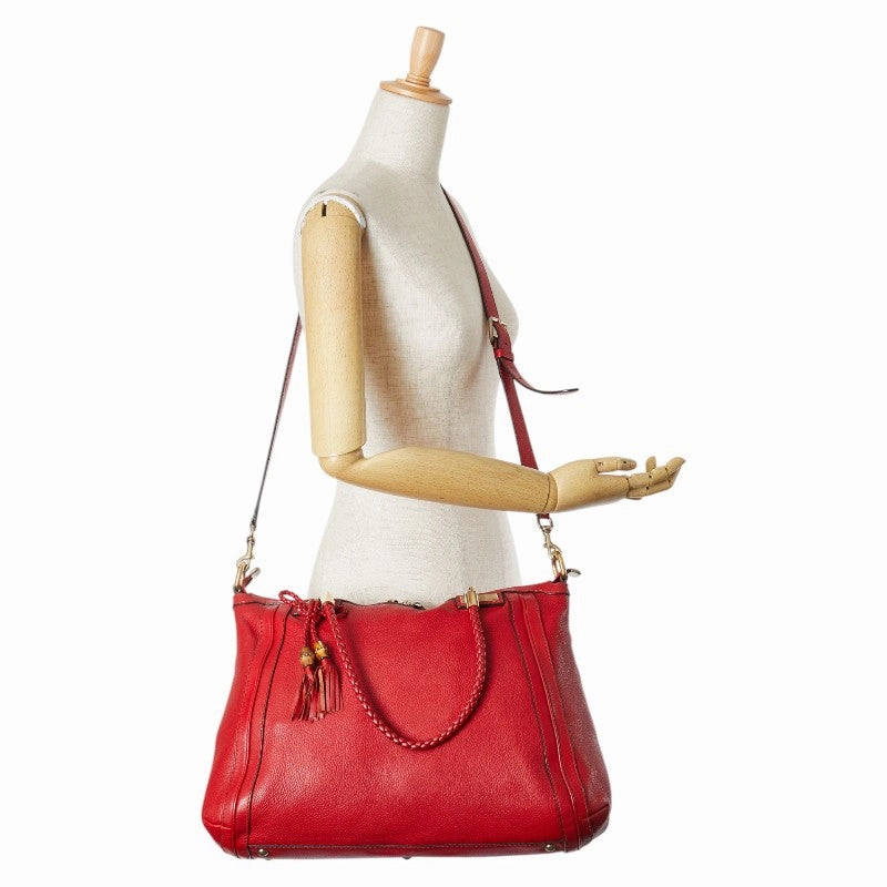 Gucci Leather Tassel Shoulder Bag 2WAY