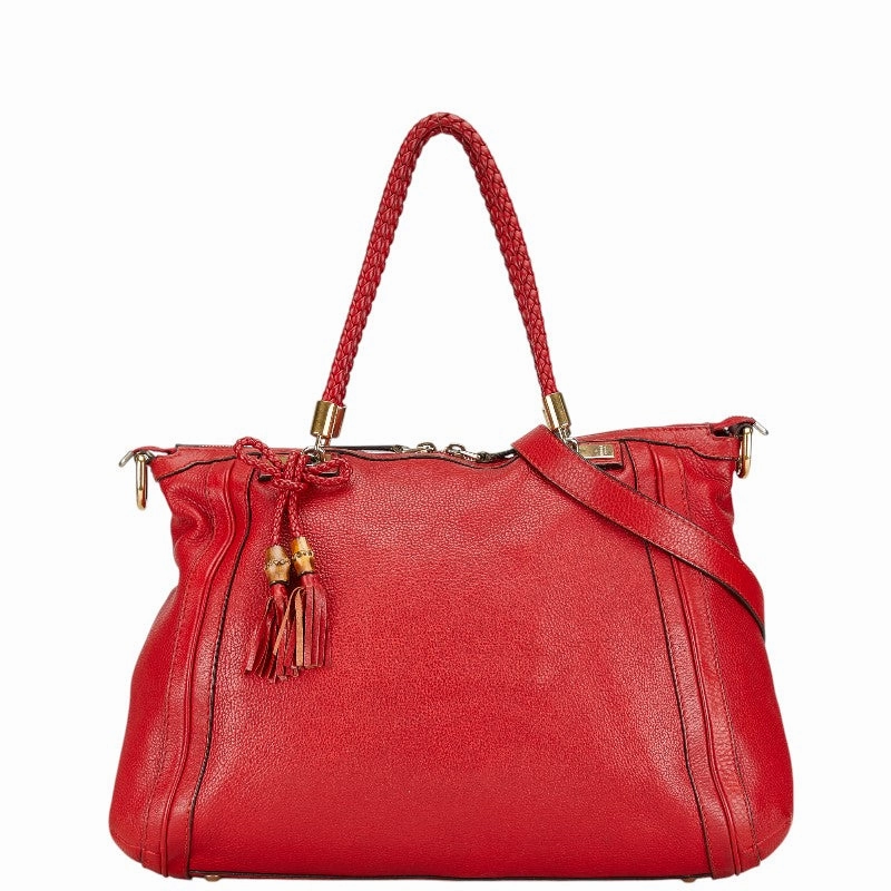 Gucci Leather Tassel Shoulder Bag 2WAY