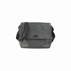 Gucci Mens Black Shoulder Monogram Bag