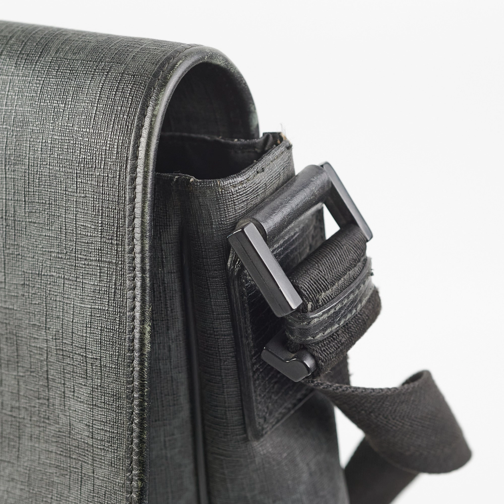 Gucci Mens Black Shoulder Monogram Bag