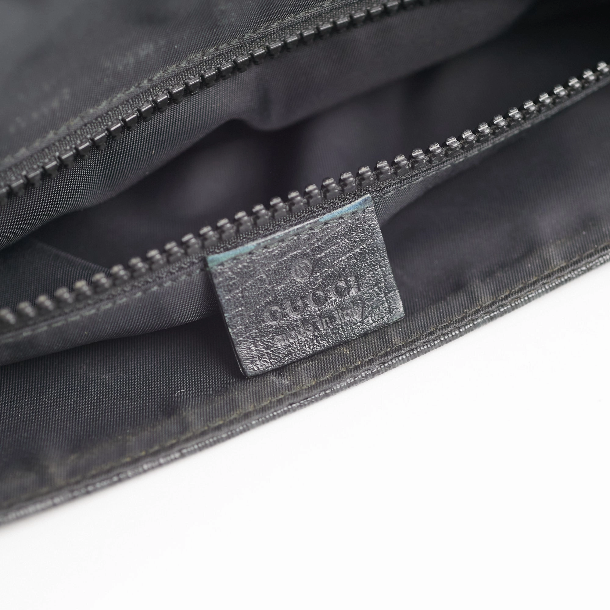 Gucci Mens Black Shoulder Monogram Bag