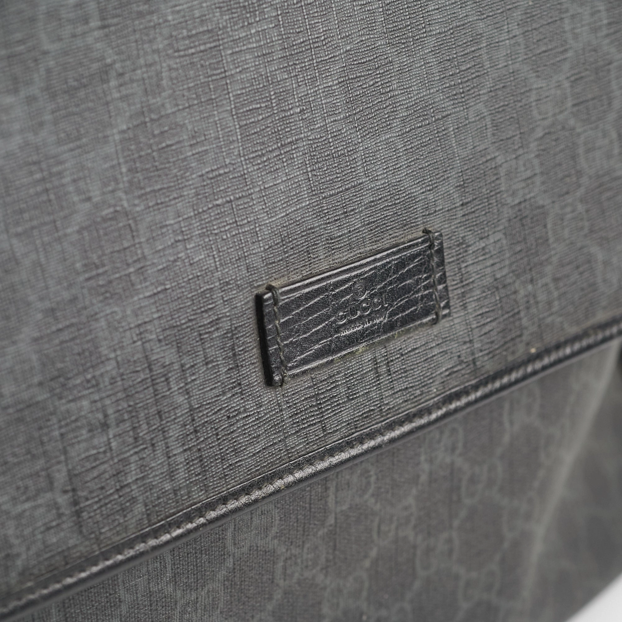 Gucci Mens Black Shoulder Monogram Bag