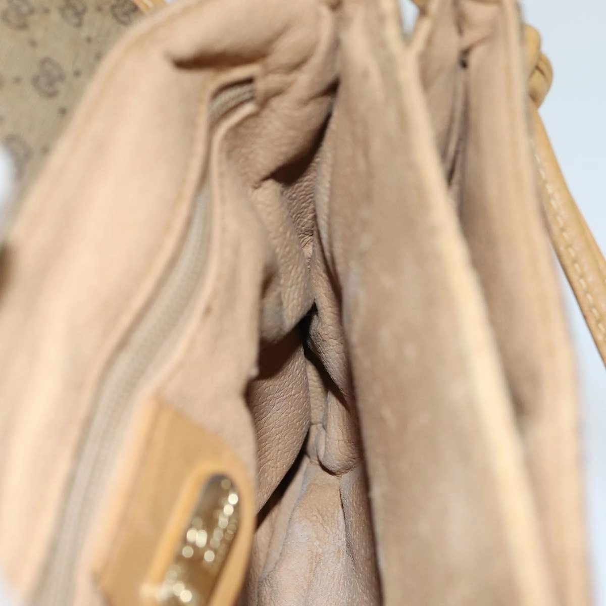 GUCCI Micro GG Supreme Shoulder Bag PVC Leather Beige 007 49 5548  th4994