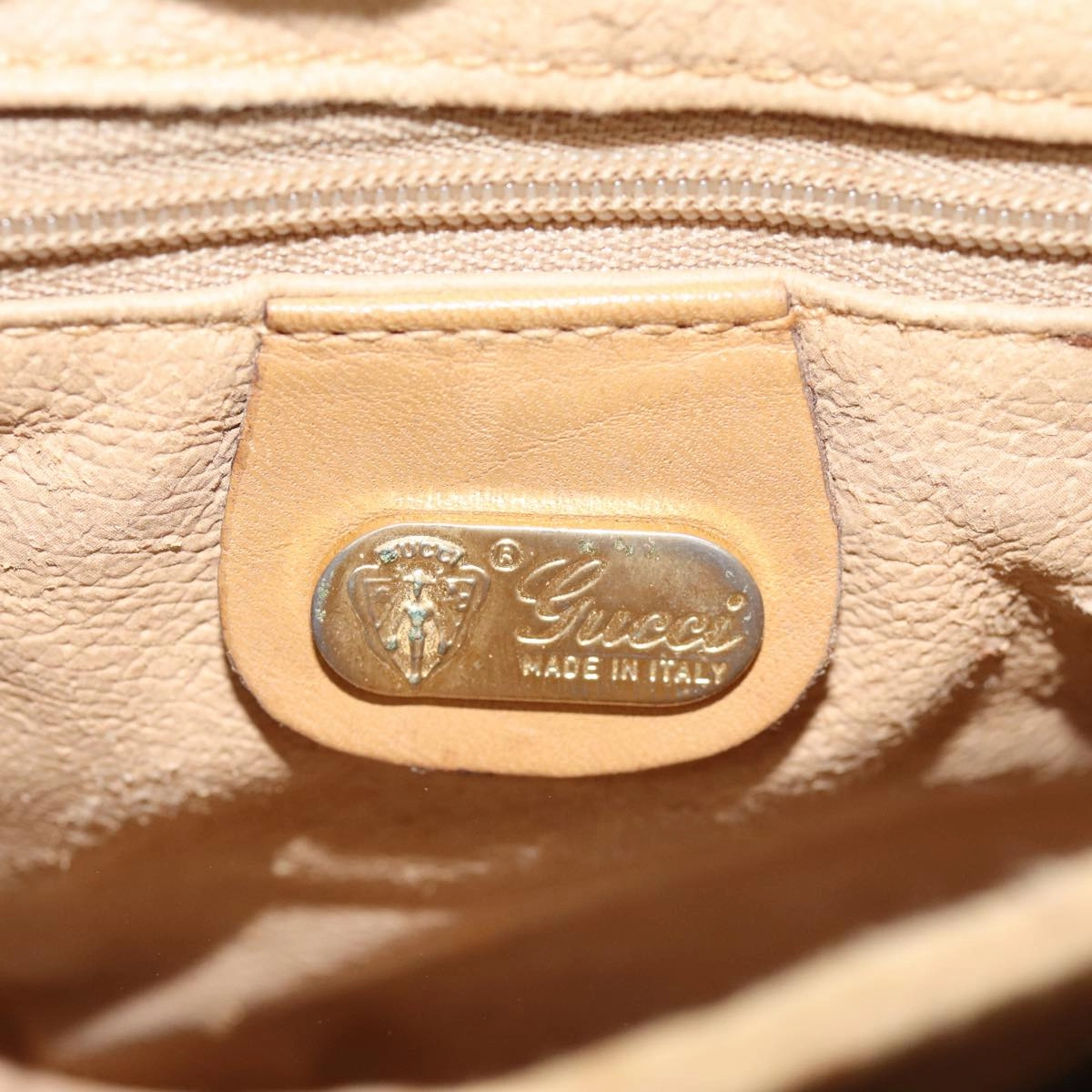 GUCCI Micro GG Supreme Shoulder Bag PVC Leather Beige 007 49 5548  th4994