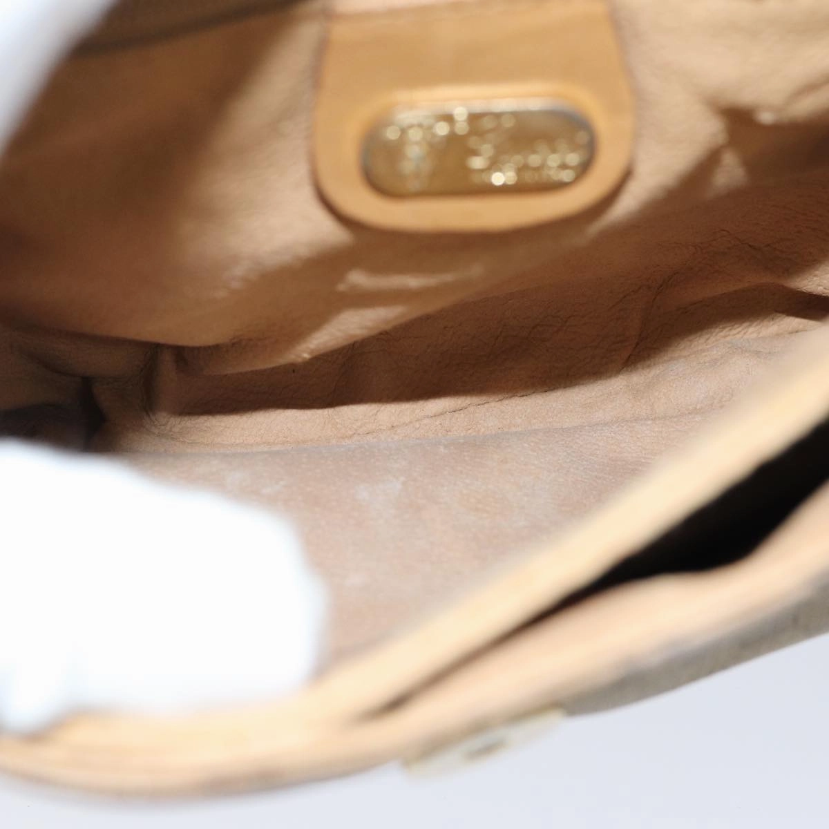 GUCCI Micro GG Supreme Shoulder Bag PVC Leather Beige 007 49 5548  th4994