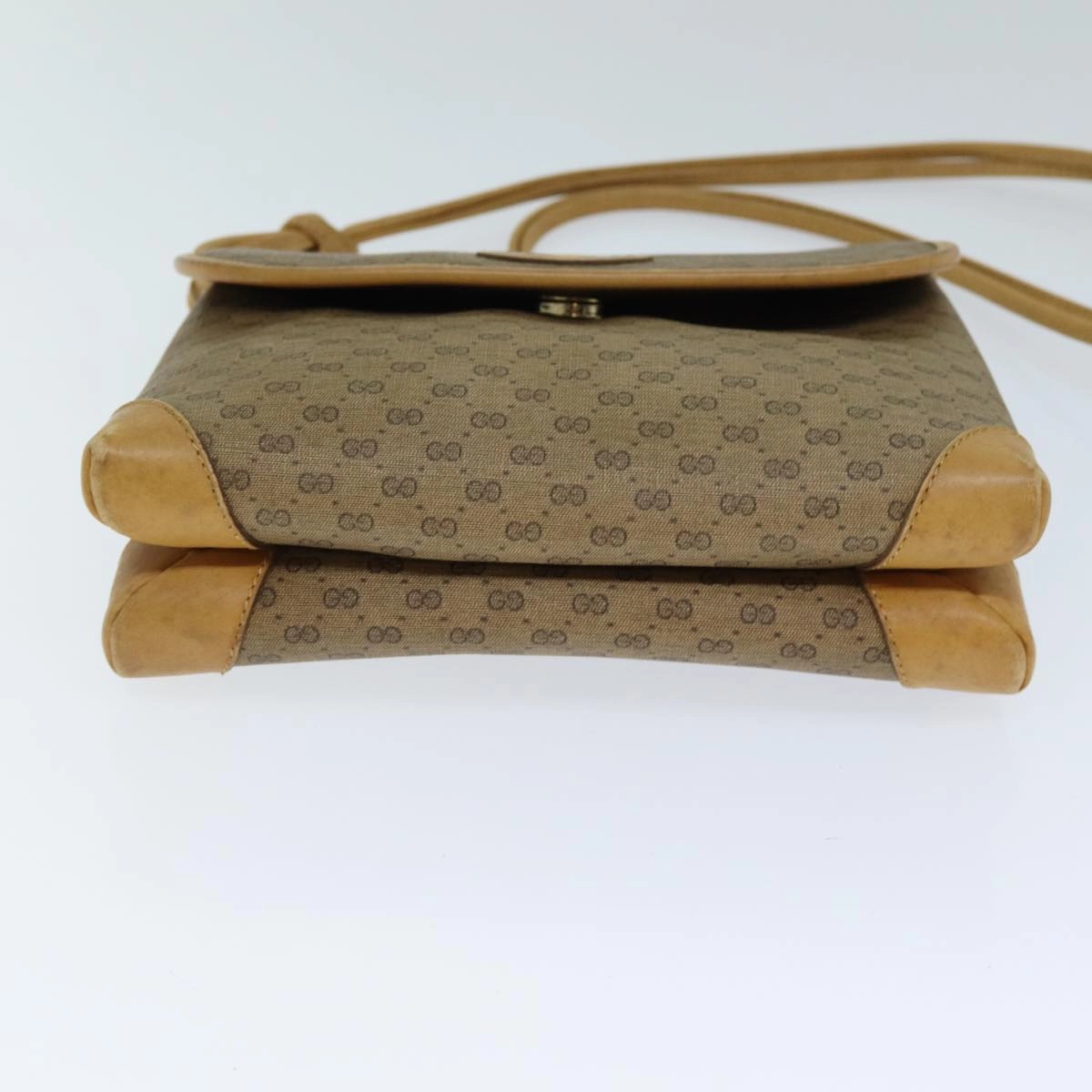 GUCCI Micro GG Supreme Shoulder Bag PVC Leather Beige 007 49 5548  th4994