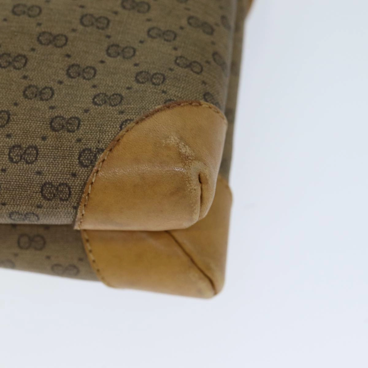 GUCCI Micro GG Supreme Shoulder Bag PVC Leather Beige 007 49 5548  th4994