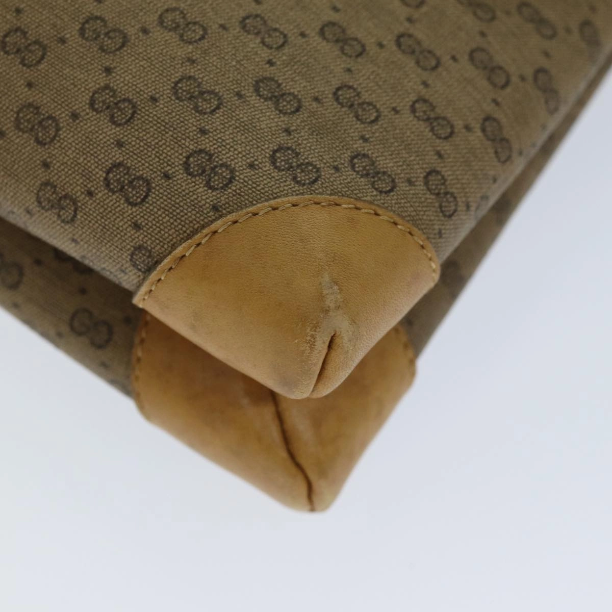 GUCCI Micro GG Supreme Shoulder Bag PVC Leather Beige 007 49 5548  th4994
