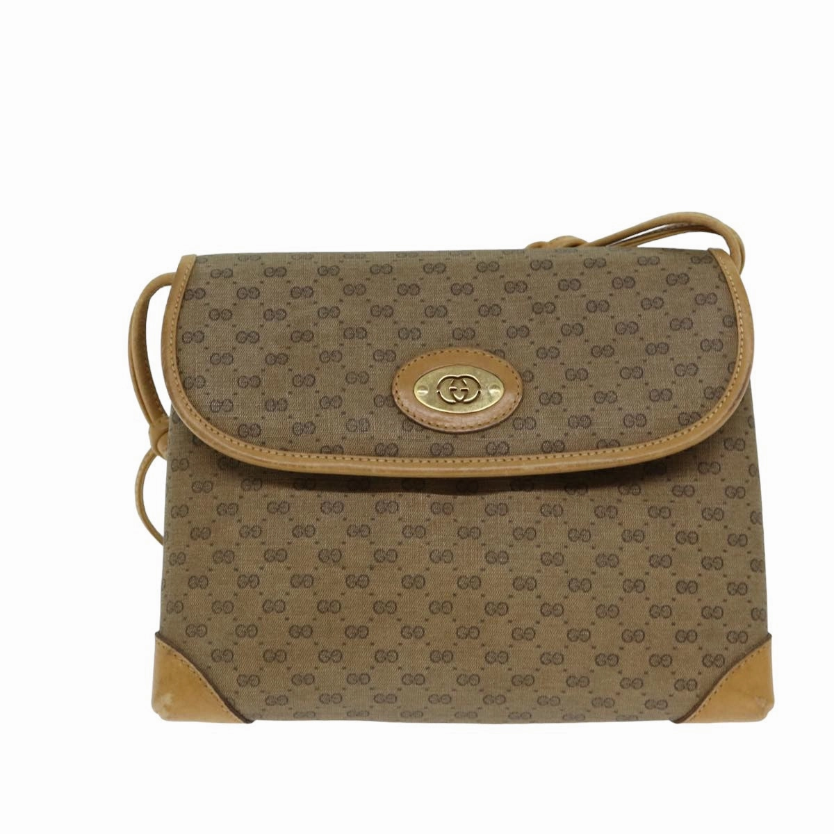 GUCCI Micro GG Supreme Shoulder Bag PVC Leather Beige 007 49 5548  th4994